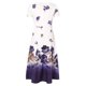thumbnail image 2 of ICHUANYI Clearance Women's Short Sleeve Round Neck Casual Fashion Party Daily Elegant Printing Dress(Blue, XXL) ICHUANYI WER2023081509139, 2 of 5