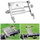 thumbnail image 5 of Soporte universal para teléfono de bicicleta con navegación para motocicleta, agarre seguro y fácil visualización, color plateado, giratorio 360°, 5 of 8