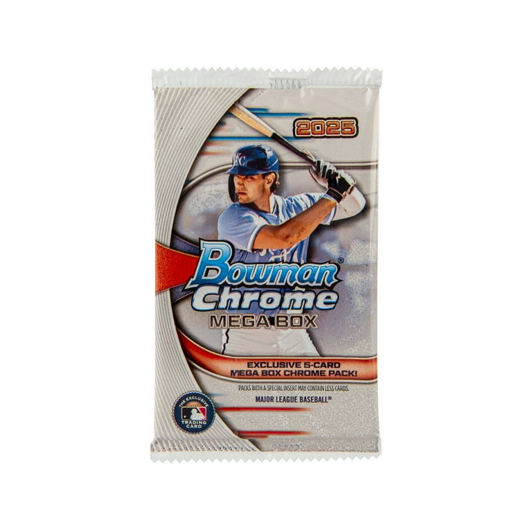 2025 Bowman Chrome Baseball Trading Cards Mega Box - Walmart.com