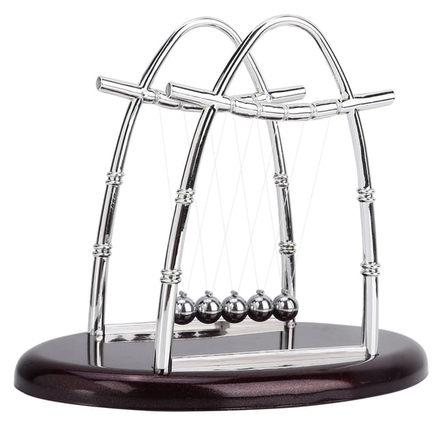 Leylor Adorno de Escritorio: Bolas de Equilibrio de Ciencia educativa, Adorno de Juguete para aliviar el estrés, decoración de Escritorio de Oficina en casa