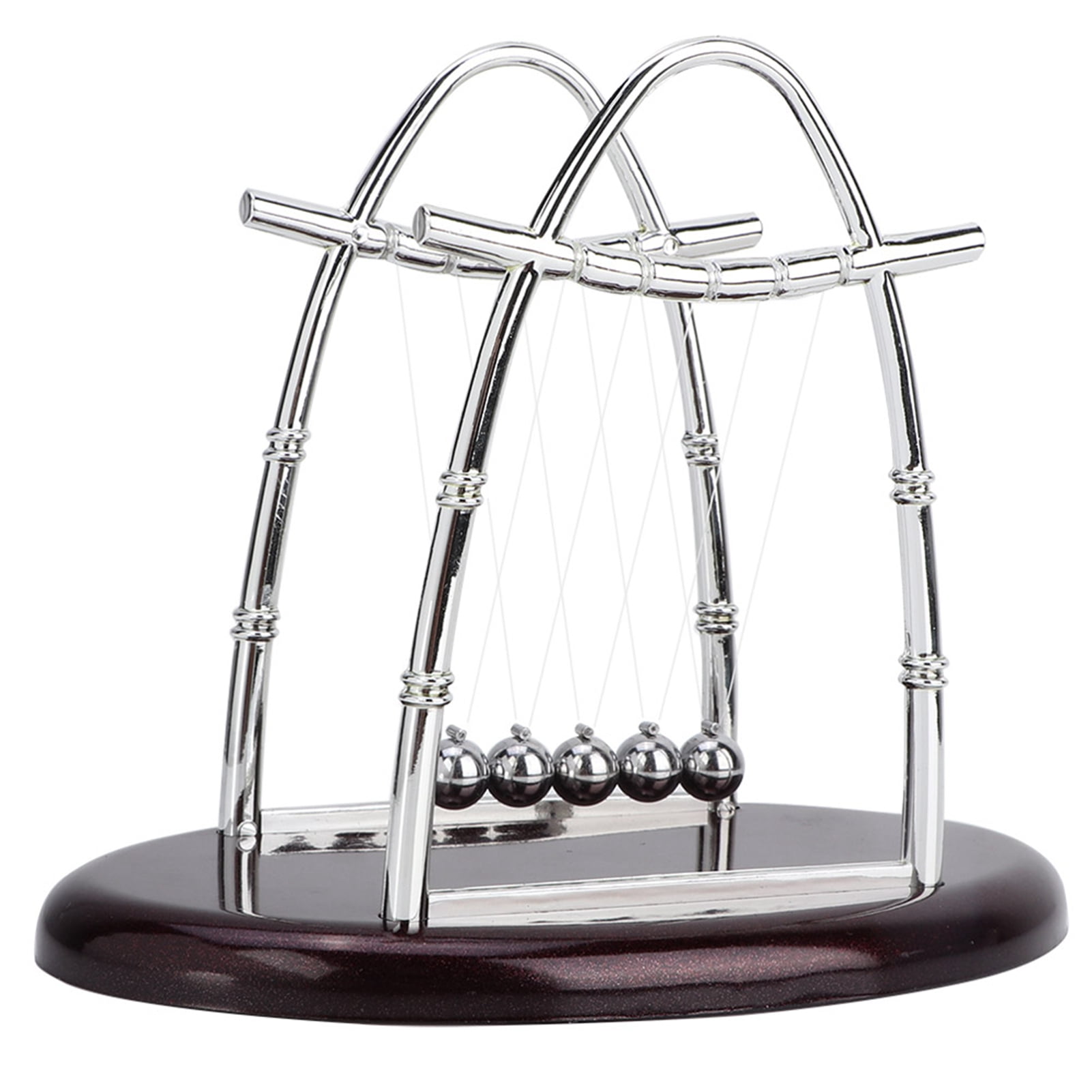 NFTIGB Newton's Cradle Balance Balls L Large Size - Educational Science Pendulum Physical Stress Relief Toy Desk Ornament Home Office Table Decoration (10.6 inches / 27 cm)