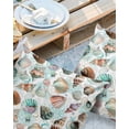 thumbnail image 2 of Pack of 2 Outdoor Pillow Covers, Summer Watercolor Blue Ocean Seashell Waterproof Square Throw Pillowcase Cushion Decorative Pillow Covers for Couch Patio Tent, 20x20 in, 2 of 6