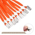 thumbnail image 4 of Uxcell 50Pcs Flat Lanyards with Clip Neck for ID Card Name Tags Badge Holders Orange, 4 of 6