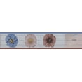 thumbnail image 3 of Papier Peint Autocollant Beige Brun Mauve à Fleurs Bordure Florale Design Rétro, Rouleau 33 Pi x 4 Po, Auto-Adhésif, 3 of 4