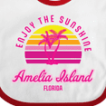thumbnail image 4 of Inktastic Summer Enjoy the Sunshine Amelia Island Florida in Pink Boys or Girls Baby Bib, 4 of 4
