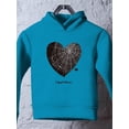 thumbnail image 3 of Heart With Cobweb Hoodie Toddler -Image by Shutterstock,  5 Toddler, 3 of 4