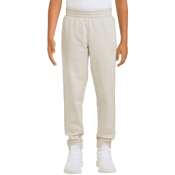 Adidas Youth Elastic Waistband Essentials Joggers, Natural, XL 18/20
