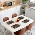 thumbnail image 2 of Cabin Bear Table Place Mats Wolf Printed Washable Fabric Decoration Table Mats Placemat for Children Farmhouse Duck Theme Placemats Bohemian Geometry Table Mats for Kitchen 18"x12" 4Pcs, 2 of 4