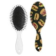 thumbnail image 2 of Burger-Lovers Hair Styling Brush - Scalp Massage Paddle Brush for Frizz Control & Hair Loss Prevention, Durable Design for Daily Use, 2 of 5