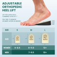 thumbnail image 3 of Rehausseurs de Talons Welnove Réglables 4 Couches 2,54 cm Orthopédiques Hommes, 3 of 7