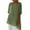 Army Green, variant on Timegard Summer Tops for Women Crewneck Drop Shoulder 1/2 Sleeve Irregularly Casual Loose Mid Long Blouse