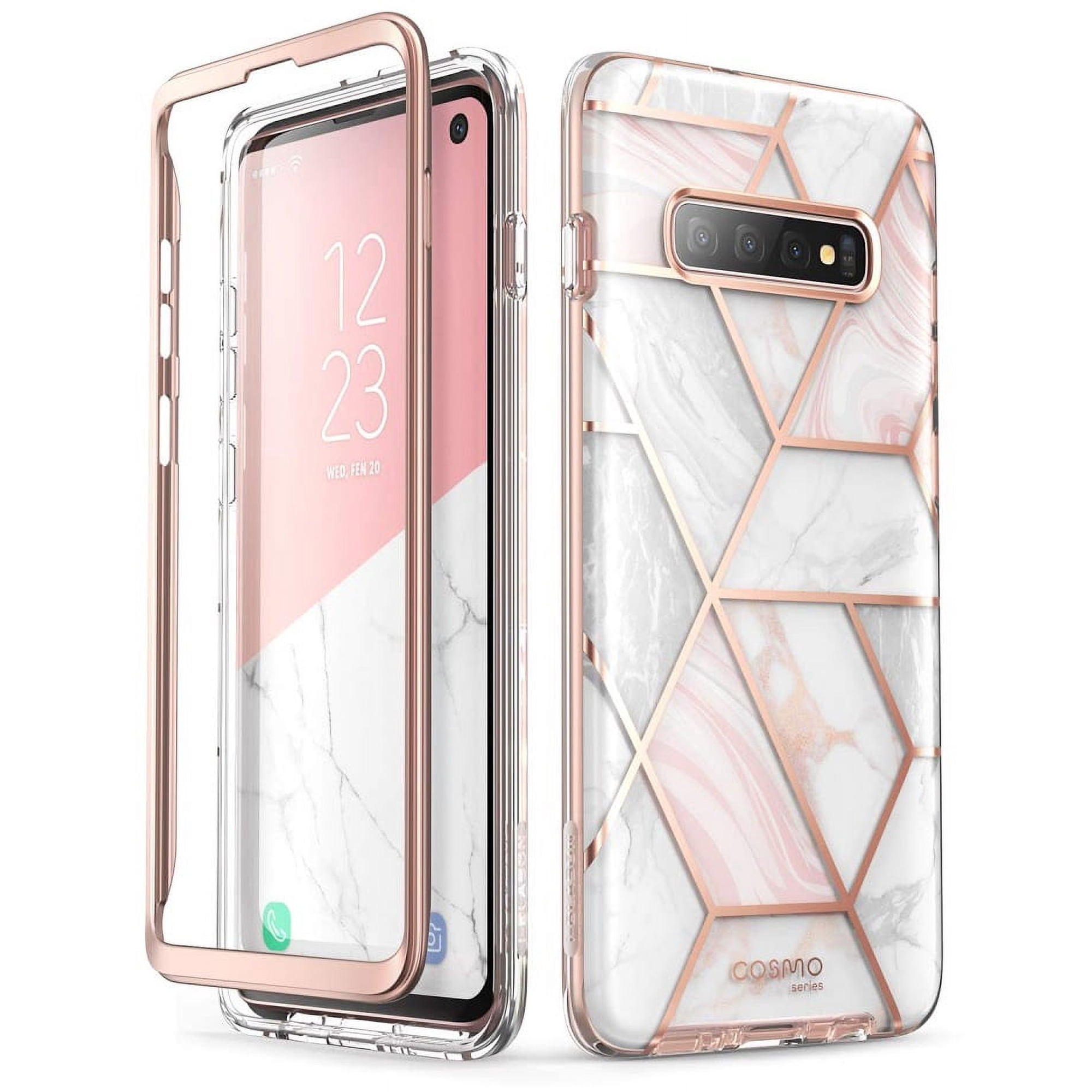 Samsung Galaxy S10 Case, i-Blason Cosmo Series Stylish Protective Bumper Case Without Built-in Screen Protector for Galaxy S10 2019 Release (Marble)