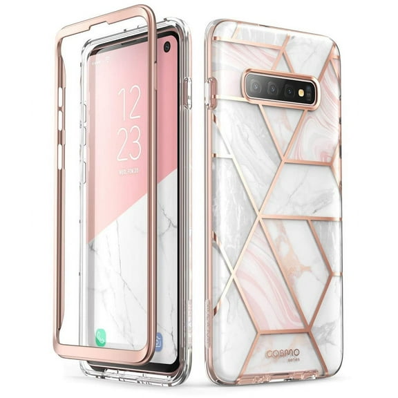 Samsung Galaxy S10 Case, i-Blason Cosmo Series Stylish Protective Bumper Case Without Built-in Screen Protector for Galaxy S10 2019 Release (Marble)