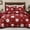 Red and White, variant on BLEUM CADE 3 Piece Christmas Quilt Queen Size, Christmas Tree and Santa Claus Quilts Bedding Set, Christmas Decor Soft Lightweight Bedspread Coverlet Set(1 Quilt, 2 Pillow Cases)
