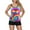 Rainbow, variant on KAWELL Tankini Swimsuits for Women with Shorts Strappy Bathing Suits Two Piece Blouson Swimwear