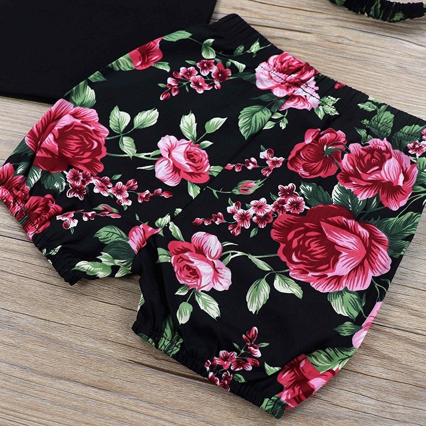 Baby Girl Clothes Wild One Vest and Floral Pants Outfits with Bowknot Headband