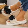 thumbnail image 5 of KANG Cozy Floral Slippers Comfortable Open Toe Fuzzy Home Slippers For Warmth And Relaxation, 5 of 9
