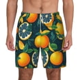 thumbnail image 3 of Uemuo Fresh Orange Pattern Mens Swim Trunks Quick Dry Board Shorts with Mesh Lining, Stretch Beach Shorts Quick Dry No-Chafing Board Shorts-3X-Large, 3 of 9