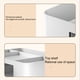 thumbnail image 3 of Billuyoard Organizador de caja de almacenamiento de plástico Manténgase organizado Organizador de caja de almacenamiento multifuncional Durable Almacenamiento y organización del hogar blanco, 3 of 6