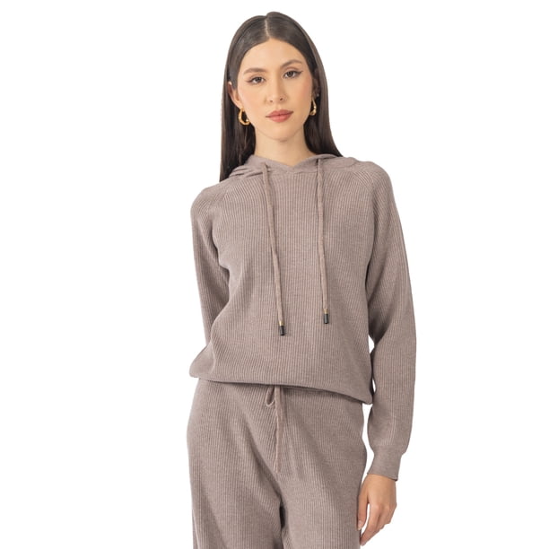 Suéter Quarry Regular Fit Tejido con Capucha para Mujer