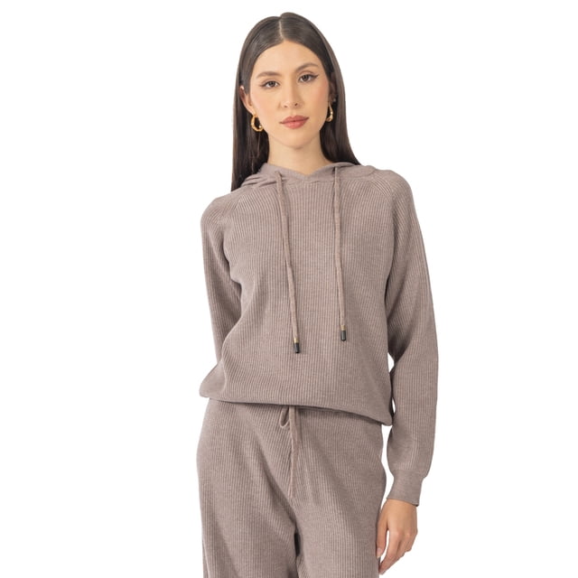 Suéter Quarry Regular Fit Tejido con Capucha para Mujer