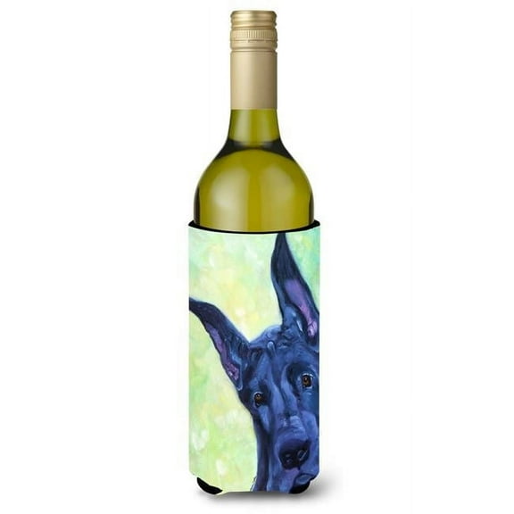 Great Dane Midnight Puppy Wine Bottle Beverage Insulator Hugger