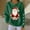 #24Green, variant on Byworldtasic Christmas Sweatshirt for Women Striped Long Sleeved Round Neck Top Loose Fit Pullover Sweatshirt