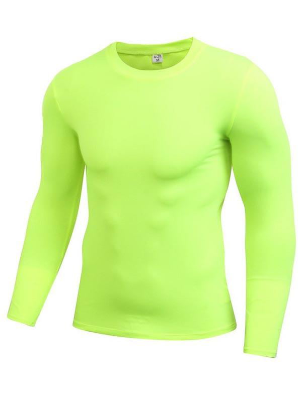 Details about   Mens Compression Armour Base Layer Slim Top Long Sleeve Thermal Gym Sports Shirt 