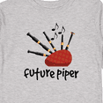 thumbnail image 4 of Inktastic Bagpiper Kids Future Piper Boys or Girls Long Sleeve Toddler T-Shirt, 4 of 5