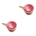 thumbnail image 3 of Billuyoard Taza de helado para niños Postre Helado Tazón de PP con cuchara Vajilla Vajilla Type5 NO5, 3 of 6