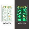 thumbnail image 1 of Home Decor Signs for Home Decor St. Patrick's Day Tattoo Sticker Luminous Fluorescent Colourful Irish Festival, 1 of 1
