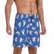 thumbnail image 2 of Balery Cute Shark Pantalones cortos de pijama de punto de algodón para hombre con cinturilla y bolsillos-4X-Large, 2 of 6