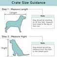 thumbnail image 5 of Juiluna Sliding Barn Door Dog Crate Furniture 37" x 25.6" x 28.3"H, Grey, 5 of 8