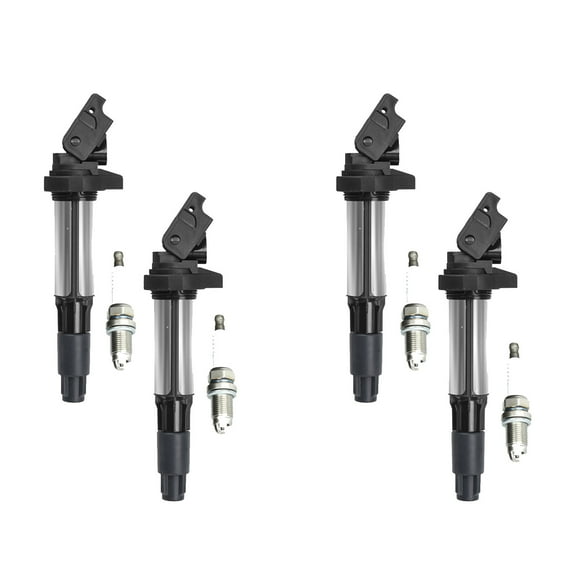 Ignition Coil and Iridium Spark Plug Compatible with BMW 550i 750Li X5 4.8L V8 Replacement for UF515 Fits select: 2007-2008 BMW X5 4.8I, 2006-2010 BMW 650 I
