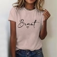 thumbnail image 2 of Womens Athletic Tops Women's Casual Fashion Shirt Women Blank Women Short Shirt Long Sleeve Tee for Long Sleeve Space Violet Womens Short T T Gold XL, 2 of 4
