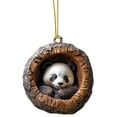 thumbnail image 2 of Christmas Animal Hanging Ornament,3.14" Small Xmas Tree Hanging Decoration,Animal Pendant for Animal Lover Gift Home Festival Cozy Theme Party Winter Indoor Outside,1Pc, 2 of 2