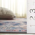 thumbnail image 6 of SAFAVIEH Arizona Alisia Medallion Machine Washable Area Rug, Blue/Rust, 5' x 8', 6 of 12