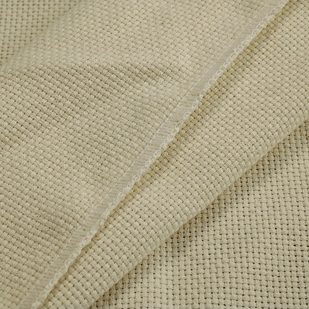 Tela de bordado hecha a mano Poke Poke Le Base Tela de bordado Moda Bordado hecho a mano Punto de cruz Tela blanca