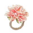 thumbnail image 1 of 6 Piezas Artificial Flor Servilleta Anillo Lino Inicio Home Hotel Restaurante Ceremonia de boda Navidad Titular romántico Decoración Regalo Rosa Inevent HA059290-03, 1 of 7