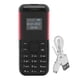 thumbnail image 1 of 2G 2 in 1 Mini Mobile Phone 0.66 Inch Screen Bluetooth Music Player Dual Card Standby GSM Small Basic Phone for Kids Elderly Black Red, 1 of 4