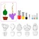 thumbnail image 2 of 18 Uds cortadores de arcilla polimérica formas duraderas 8 formas circulares arcilla polimérica juego de cortadores de joyería para fabricación de Blanco Soledad cortador de polímero para arcilla, 2 of 10