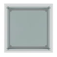 thumbnail image 4 of Contemporary Metal and Glass Small Square Coffee Table Silver, 4 of 8
