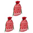thumbnail image 2 of 5 Pcs Creative Non-woven Candy Bag Chrsitmas Storage Bag Drawstring Pouch Eco-friendly Bag for Gift Jewelry Collection, 2 of 8