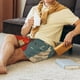 thumbnail image 5 of Balery Rusty Rocket Launch Pantalones cortos de pijama de punto de algodón para hombre con cinturilla y bolsillos-Small, 5 of 6
