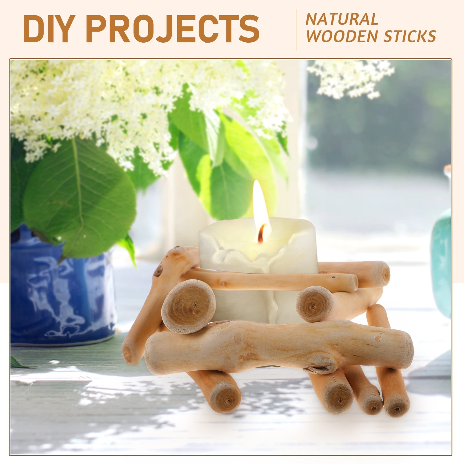 unbranded  2 Bags Dowels for Crafting Twigs Crafts Sticks Photo Props Driftwood