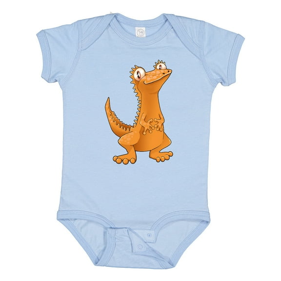 Inktastic Cute Crested Gecko Boys or Girls Baby Bodysuit