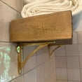 thumbnail image 4 of STYLENT DECOR Decorative Brass Shelf Bracket, Heavy Duty and Antique Shelf Bracket for Shelving Modern L Shaped Design (Pack of 1) (Brass Polished, 4.5 Inches), 4 of 8