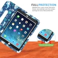 thumbnail image 3 of HDE Case for iPad 9.7-inch 2018 / 2017 Kids Shockproof Bumper Hard Cover Handle Stand with Built in Screen Protector for New Apple Education iPad 9.7 Inch (6th Gen) / 5th Generation iPad 9.7 Shark, 3 of 6