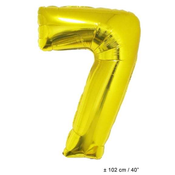 Balloon-Foil-Number 7-40"-Gld