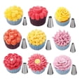 thumbnail image 5 of 72 Piece Cake Decoration Kit,Baking Supplies,DIY Icing Head With Serial Number,Cake Bag,Smoother,Pipe Nozzle Joint,Flower Nail,Flower Lifter For Cupcake Biscuit,Cake Decoration Tool, 5 of 8